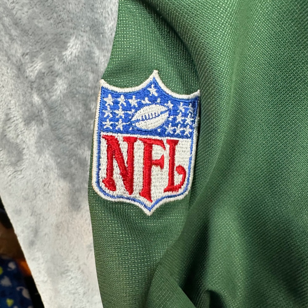 Reebok NFL New York Jets Authentic Sideline Jacket Mens XL Green Full Zip Hooded - Picture 5 of 16